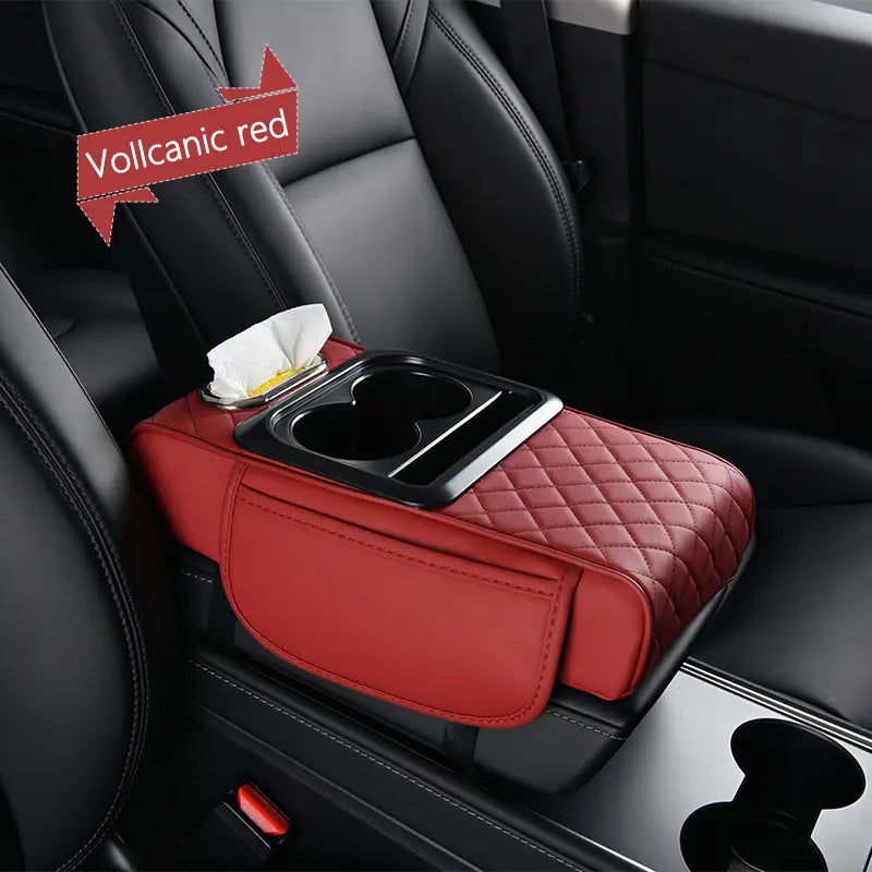 Car Armrest Organizer - 4-in-1 Raised Design For A More Comfortable Drive