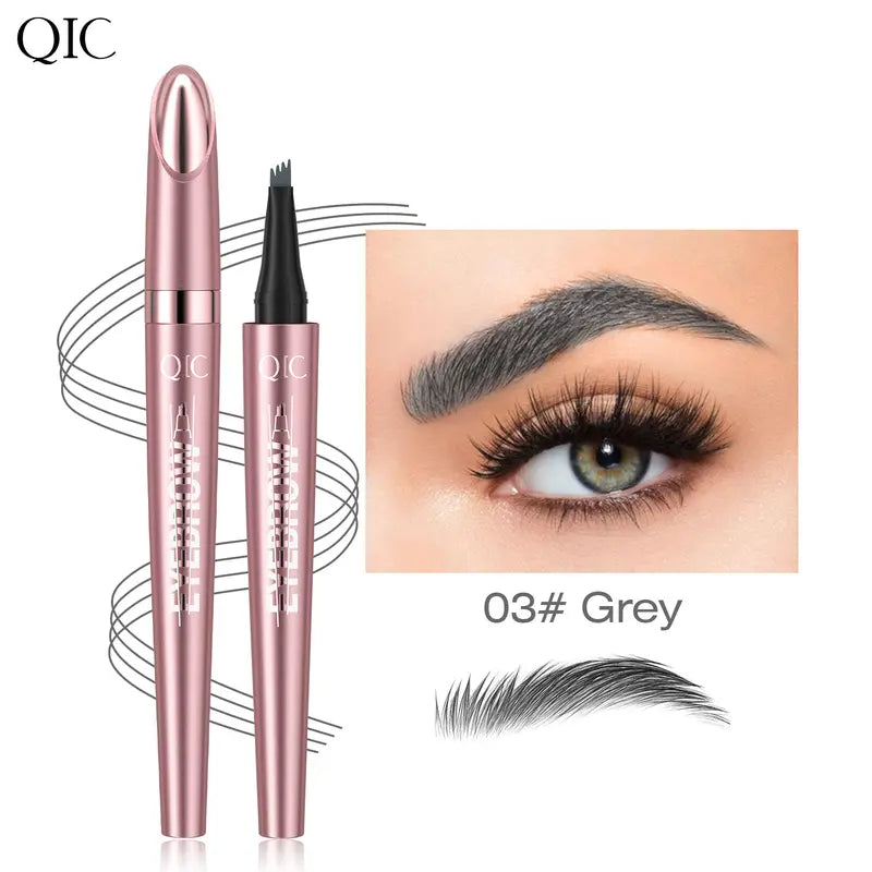 Micro-Fork Eyebrow Pen - Waterproof Hair-Like Strokes For Naturally Fuller Brows
