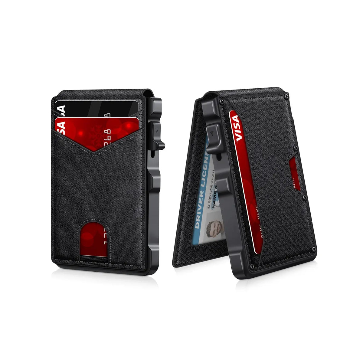 Minimalist RFID Wallet - One-Click Pop-Up Access For Slim Everyday Carry