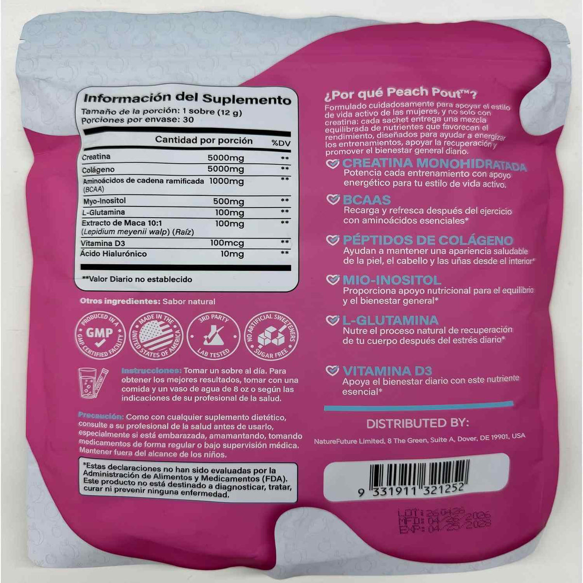 Women’s Creatine Blend - 5g Creatine + 5g Collagen For Strength & Recovery