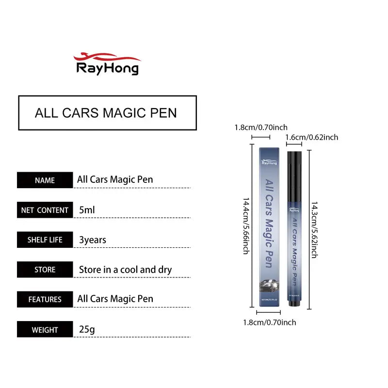 Car Scratch Repair Pen - Quick Touch-Up Formula For Smoother-Looking Paint