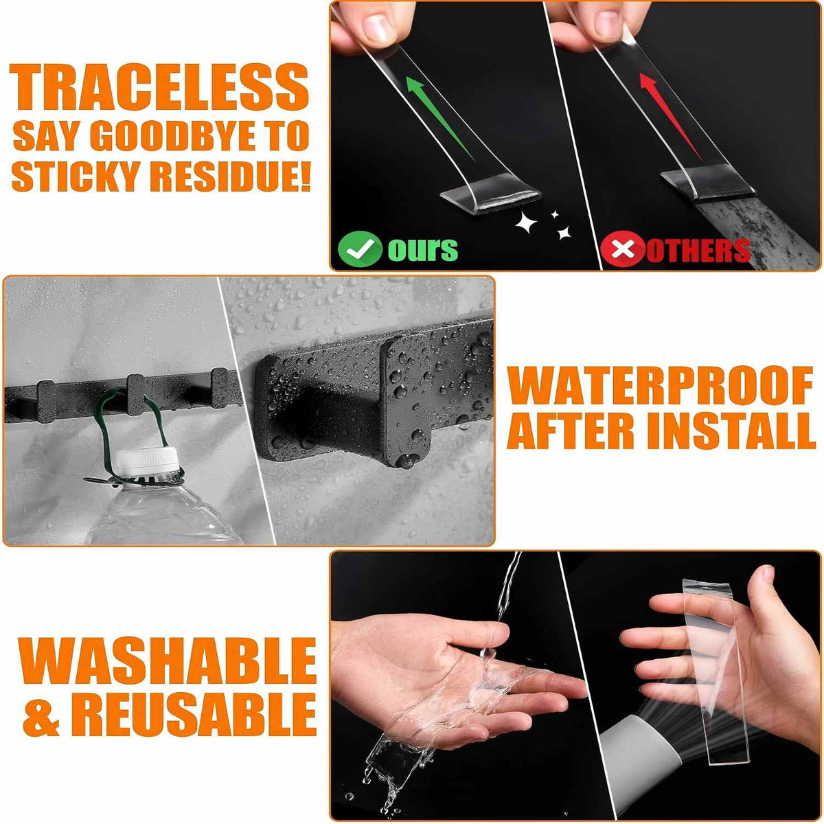Transparent Nano Double-Sided Tape - Heavy-Duty Grip For Damage-Free Mounting