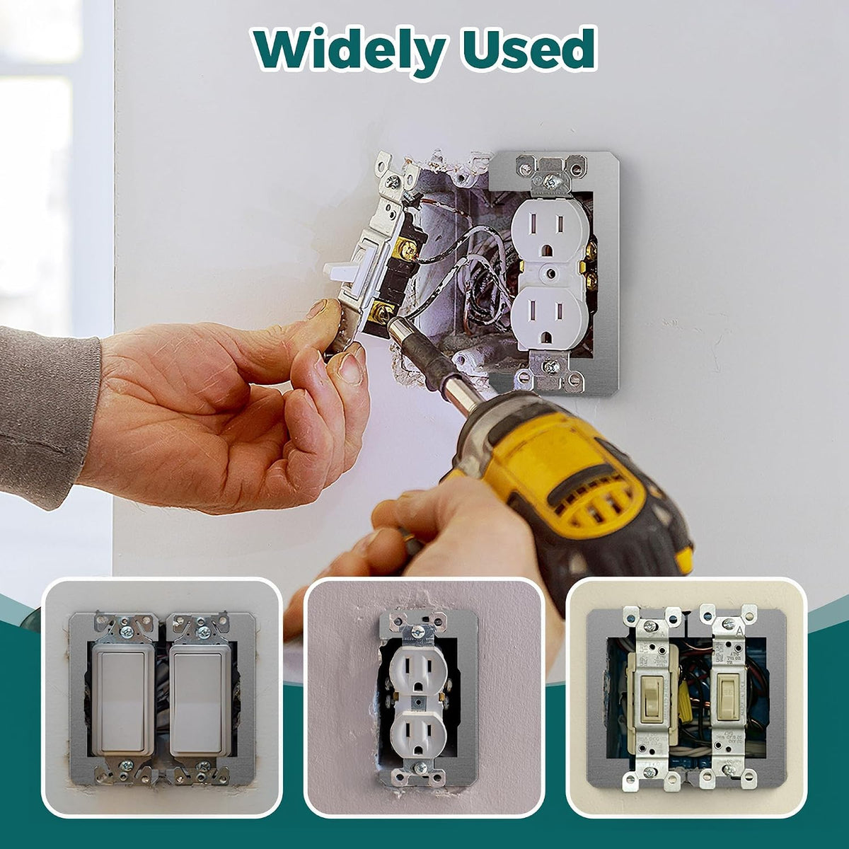 Wall Plate Spacer - Metal Support For Loose & Recessed Outlets