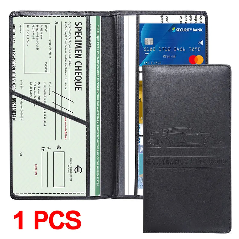 Car Document Organizer - Magnetic Closure For Fast, Organized Access