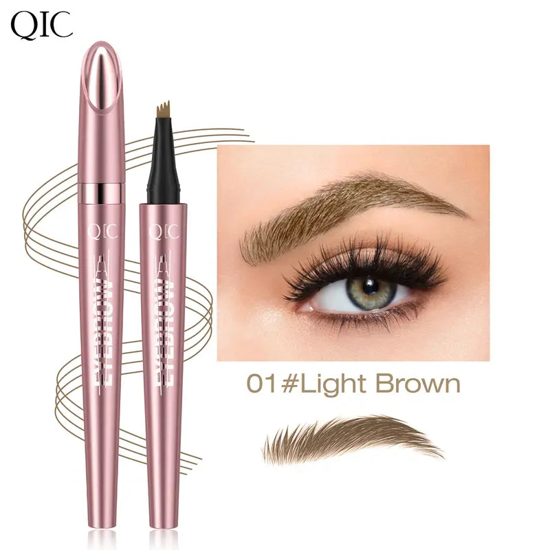 Micro-Fork Eyebrow Pen - Waterproof Hair-Like Strokes For Naturally Fuller Brows