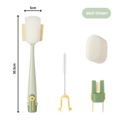 5-in-1 Bottle Cleaning Brush - Deep Clean Every Straw, Lid & Hard-To-Reach Spot
