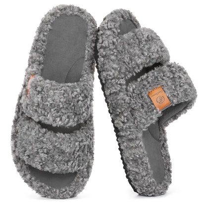 Fuzzy Memory Foam Slippers - Cloud-Soft Cushioning For Everyday Comfort