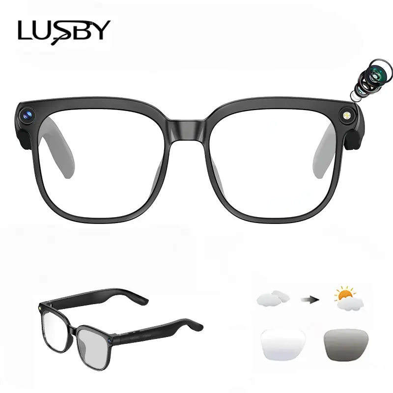 Smart Camera Glasses - Hands-Free POV Recording & AI Translation For Everyday Adventures
