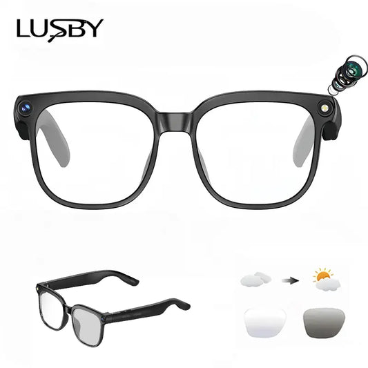 Smart Camera Glasses - Hands-Free POV Recording & AI Translation For Everyday Adventures
