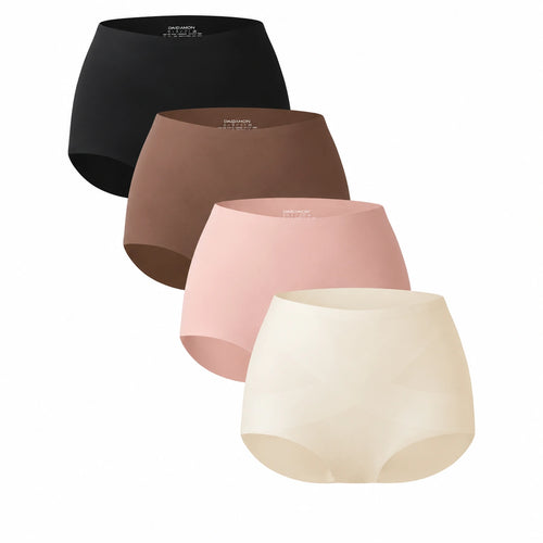 Seamless High-Waist Panties - No-Show Comfort That Stays Put