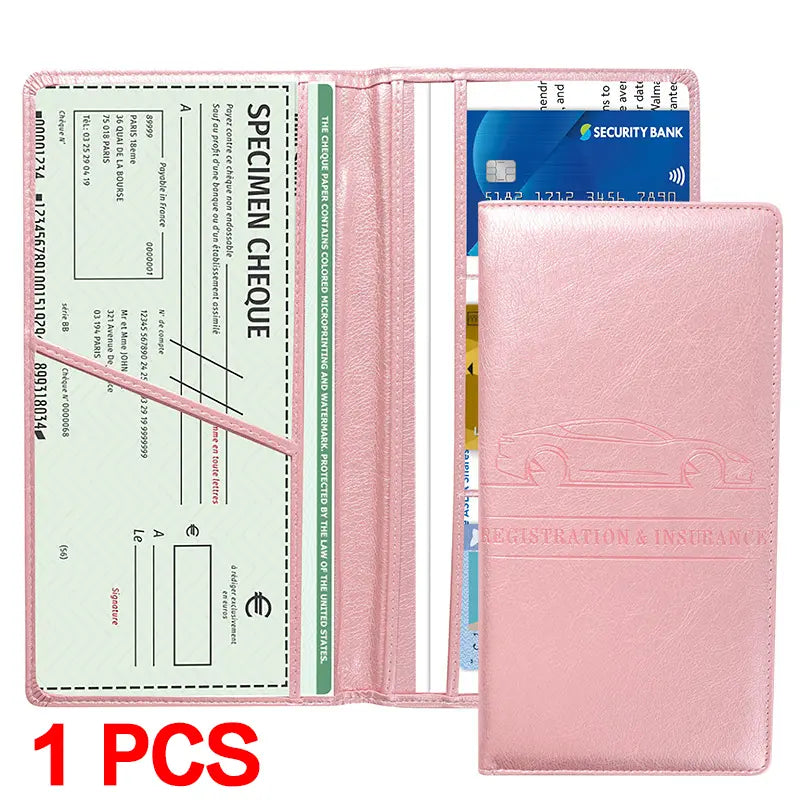Car Document Organizer - Magnetic Closure For Fast, Organized Access