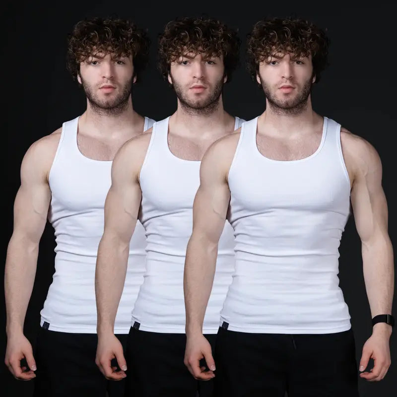 Men’s Fitted Tank Top - 350 GSM Fabric For A Stronger, Sculpted Fit