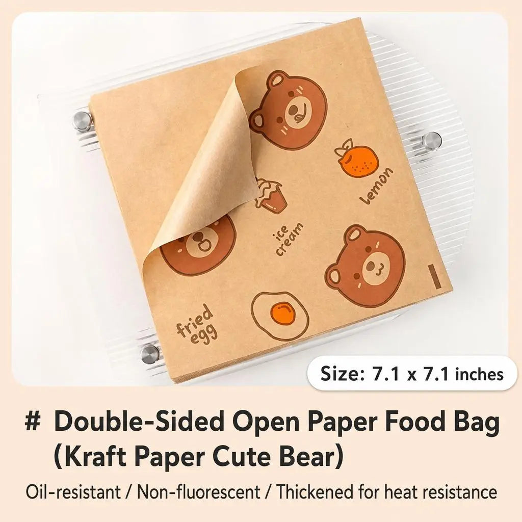 Paper Sandwich Bags - Greaseproof Design For Cleaner Food Packing