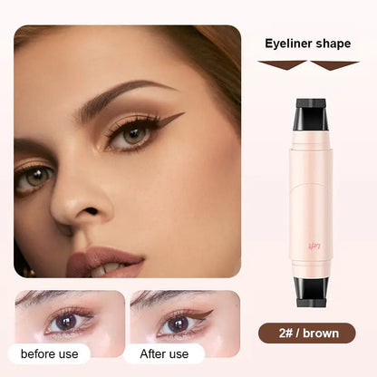 Wing Stamp Eyeliner - Dual-Head Design For Perfect Cat Eyes In Seconds