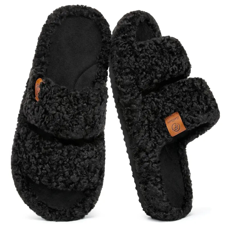 Fuzzy Memory Foam Slippers - Cloud-Soft Cushioning For Everyday Comfort