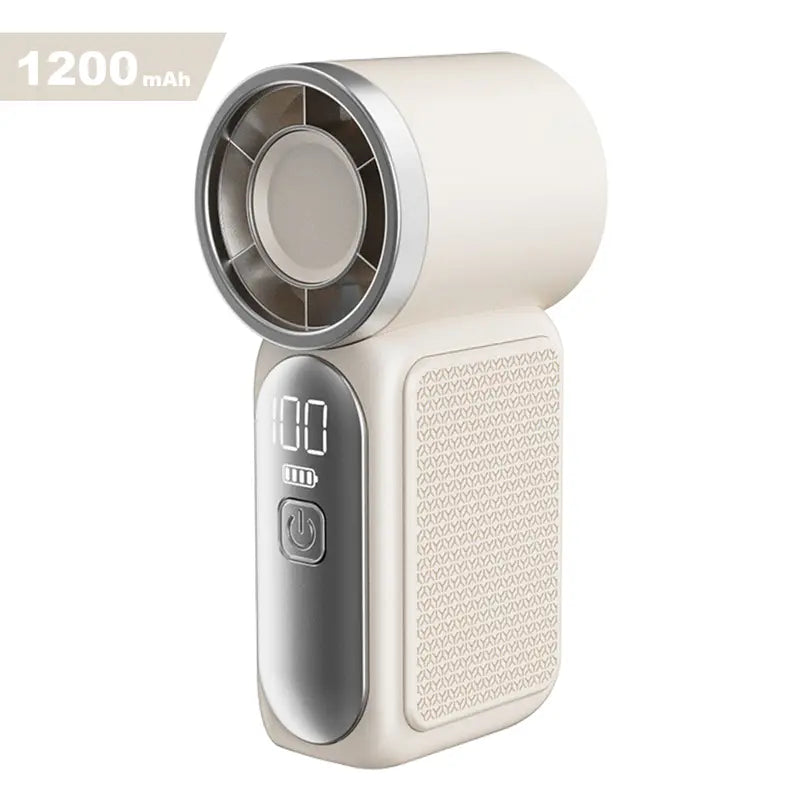 Mini Turbo Handheld Fan - 6-Speed Powerful Cooling For Travel & Makeup