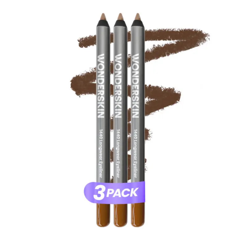 3-Piece Longwear Eyeliner Set - 24HR Waterproof Color That Stays Put