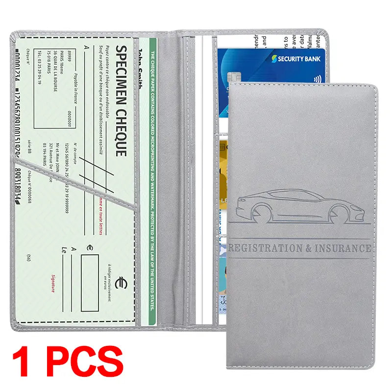 Car Document Organizer - Magnetic Closure For Fast, Organized Access