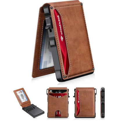 Minimalist RFID Wallet - One-Click Pop-Up Access For Slim Everyday Carry