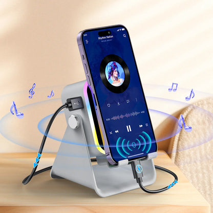 5-in-1 Smart Audio Dock - Wireless Induction Sound Amplification For Hands-Free Entertainment