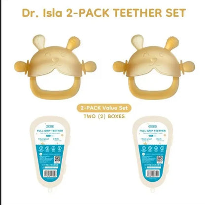The Teether That Stays On Baby's Hand--A Wearable Silicone Teething Mitten That Soothes Sore Gums While Helping Babies Learn To Grip & Explore