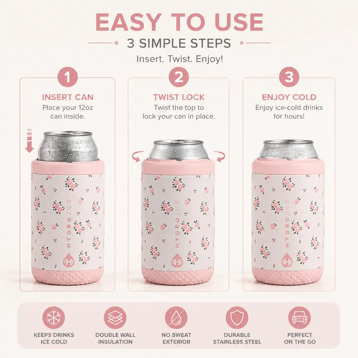 Can Cooler Tumbler – 2-in-1 Retainer System For Ice-Cold Versatility