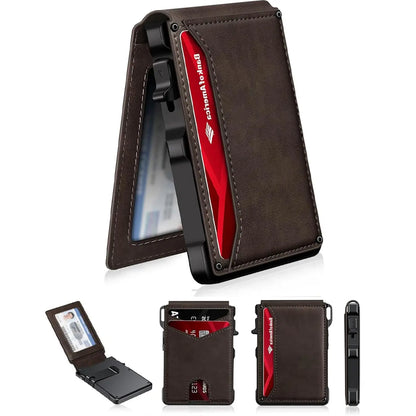 Minimalist RFID Wallet - One-Click Pop-Up Access For Slim Everyday Carry