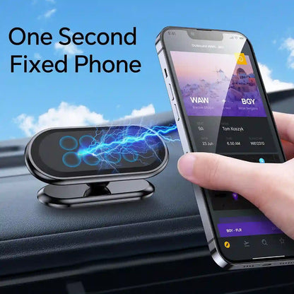 Magnetic Car Phone Holder - One-Touch Magnetic Mount For Hands-Free Navigation