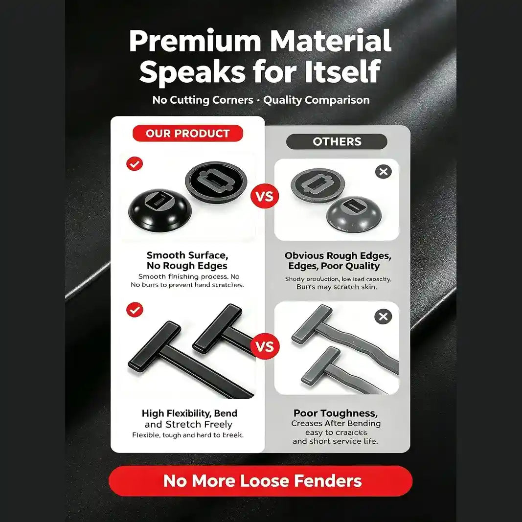 Universal Cable Tie Buckle Set - Self-Locking Fasteners For Quick Car & DIY Repairs