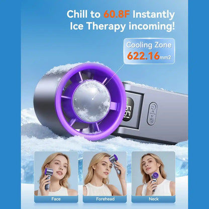 Portable Turbo Fan - 199-Speed Adjustable Airflow For Instant Personal Cooling