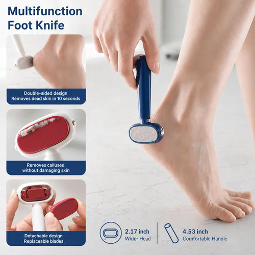 Foot Callus Remover - Dual-Sided Stainless Steel Filing For Smooth Soft Heels