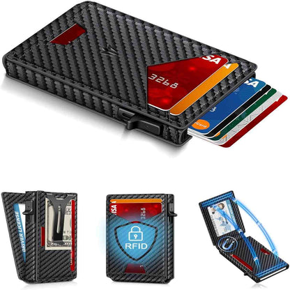 Slim Smart Wallet With Instant Pop-Up Cards