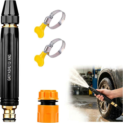 High Pressure Hose Booster Gun - Powerful Water Jet Nozzle For Faster Cleaning & Outdoor Tasks