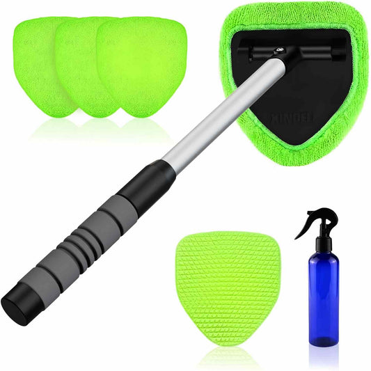 Windshield Cleaning Tool - Extendable Reach for Clearer Glass