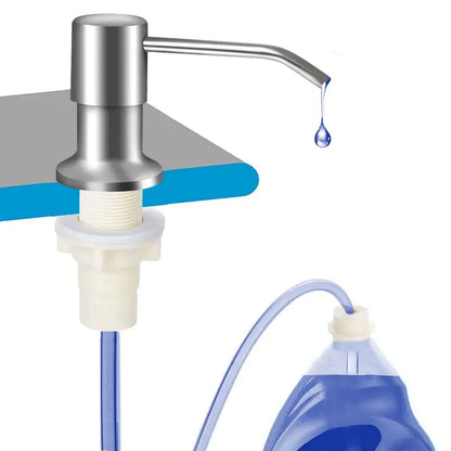 Kitchen Sink Soap Dispenser - 39" Direct-Feed Tube For Fewer Refills