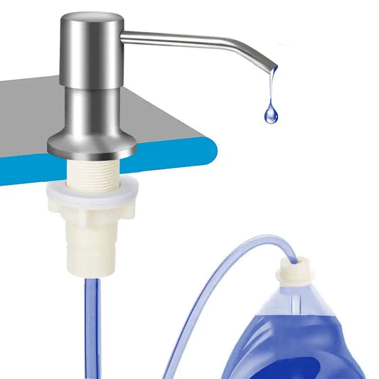 Kitchen Sink Soap Dispenser - 39" Direct-Feed Tube For Fewer Refills