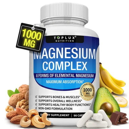 Magnesium Complex - 8-Form Formula For Bones, Muscles & Daily Wellness