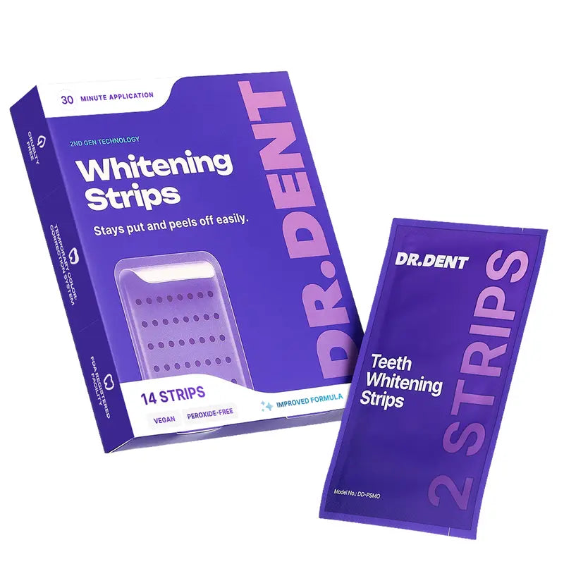 Purple Whitening Strips - Peroxide-Free Whitening For A Brighter Smile