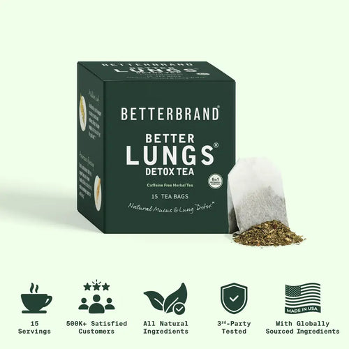 Herbal Lung Detox Tea - Mullein Blend For Natural Respiratory Reliefa