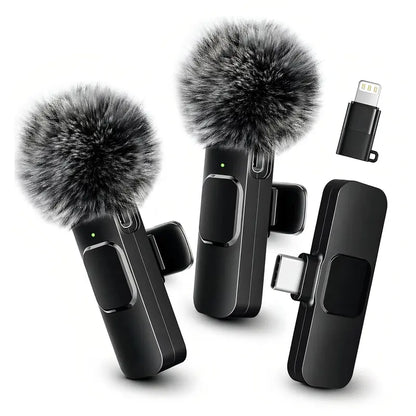 Mini Wireless Lavalier Microphone - Plug & Play Audio For Clearer Phone Videos