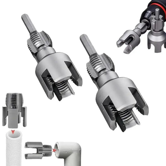 PVC Pipe Threading Tool - Drill-Powered Internal & External Threads For Faster Repairs