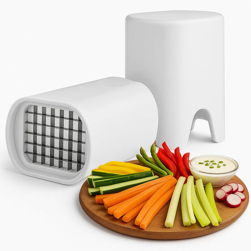 Effortless French Fry & Veggie Cutter: Perfect Uniform Sticks in One Press