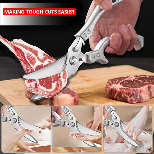 Heavy-Duty Multi-Purpose Kitchen Poultry Shears for Bone & Meat
