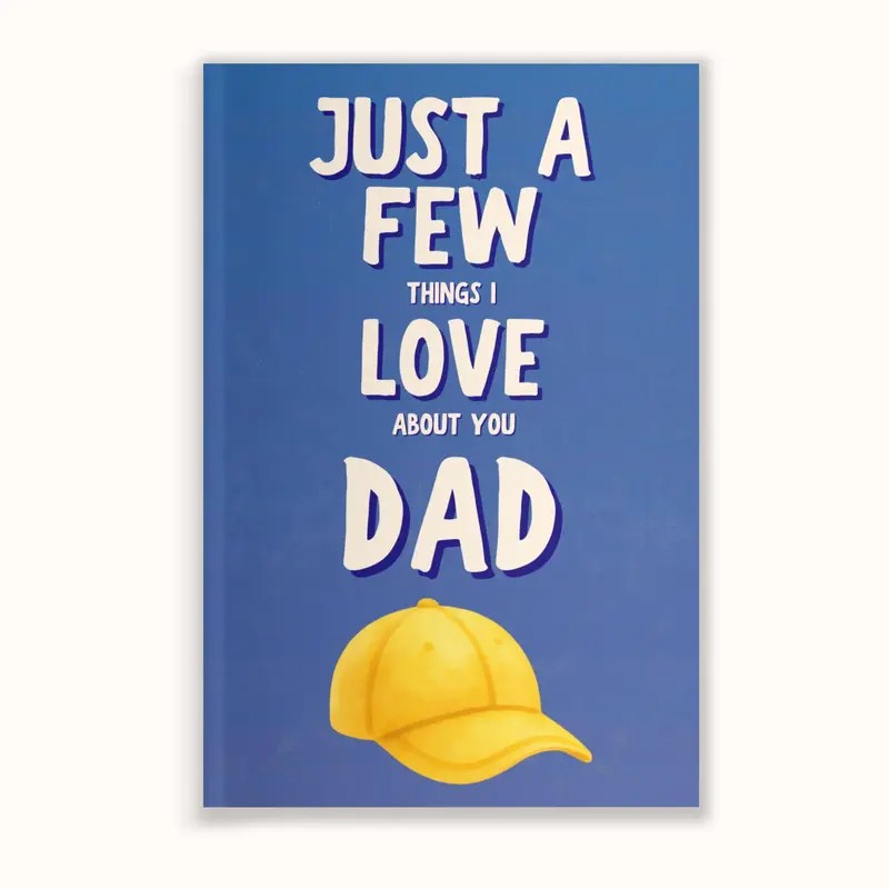 Full-Color Father's Day Gift Book: 20 Fill-in-the-Blank Love Journals for Dad