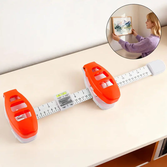 Picture Hanging Tool - Level & Ruler Guide for Perfectly Straight Frames