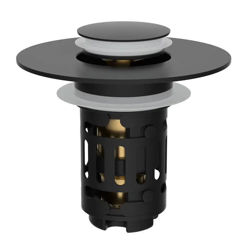 Bathroom Sink Drain Stopper - Removable Hair Filter For Clog-Free Drains