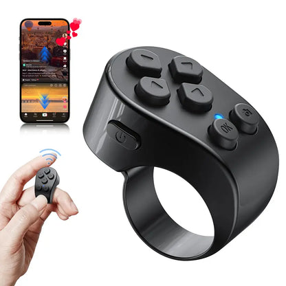 Wireless Scrolling Ring - Hands-Free Control for Videos, Reading & Selfies