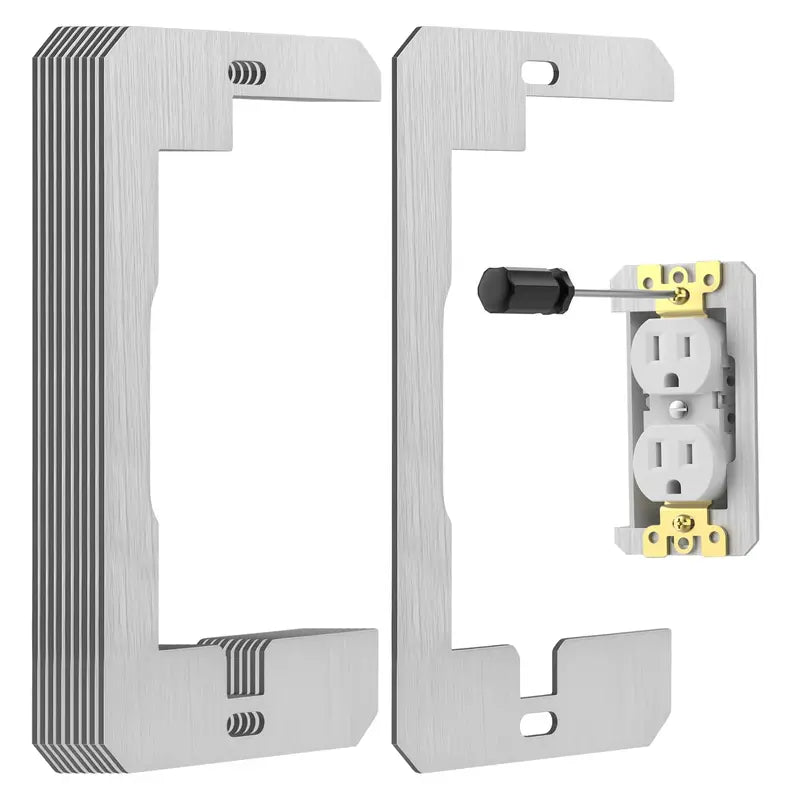 Wall Plate Spacer - Metal Support For Loose & Recessed Outlets