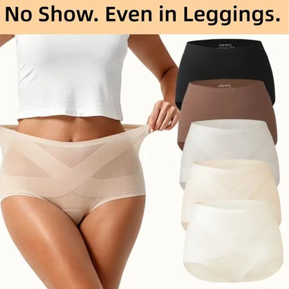 Seamless High-Waist Panties - No-Show Comfort That Stays Put