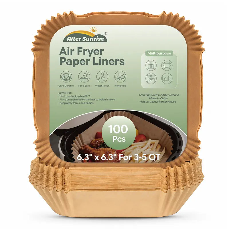 Air Fryer Paper Liners - Non-Stick Parchment For Faster, Easier Cleanup